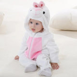 Cartoon Flannel Baby Rompers – Cozy & Adorable for Little Ones!