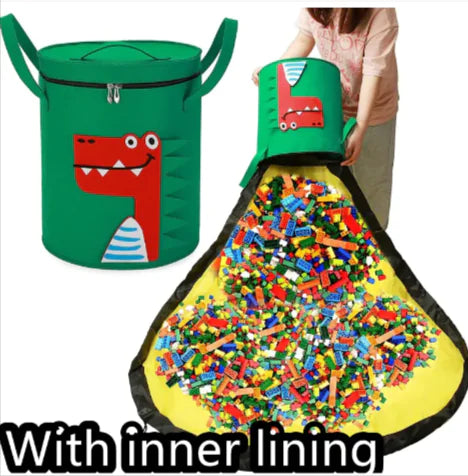 2-in-1 Toy Storage Bag & Play Mat – Tidy Up & Play Anywhere!
