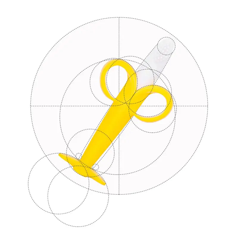 Banana Silicone Baby Teether & Training Toothbrush – BPA-Free