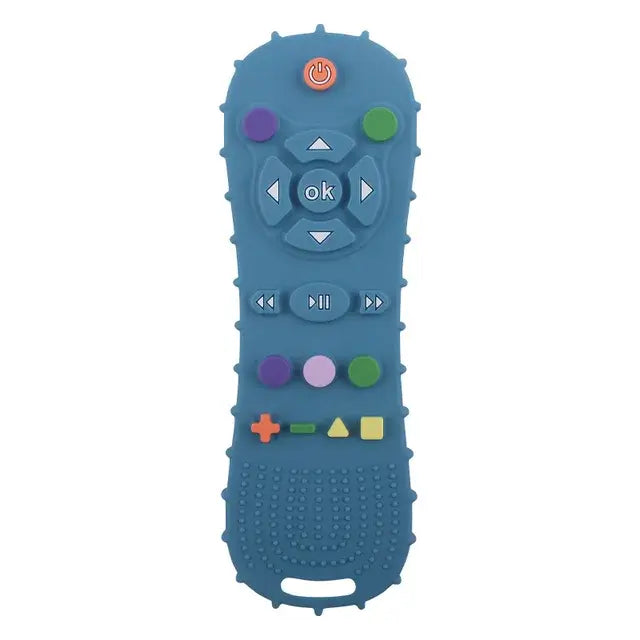 Safe TV Remote Silicone Teether – Fun Relief for Baby Gums