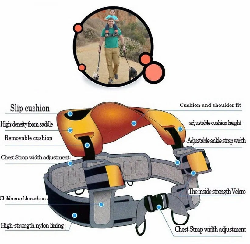 Hands-Free Saddle Baby Carrier – Safe, Ergonomic & Portable