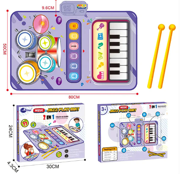 Kids Multifunctional Drum Kit – Fun & Educational Music Toy