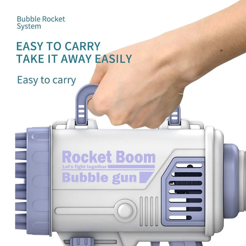 Safe & Portable Electric Bubble Gun β Endless Bubble Fun!