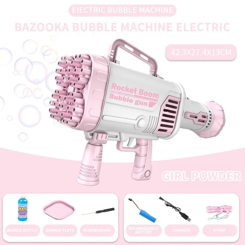 Safe & Portable Electric Bubble Gun β Endless Bubble Fun!