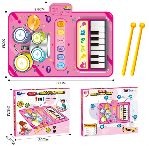 Kids Multifunctional Drum Kit – Fun & Educational Music Toy