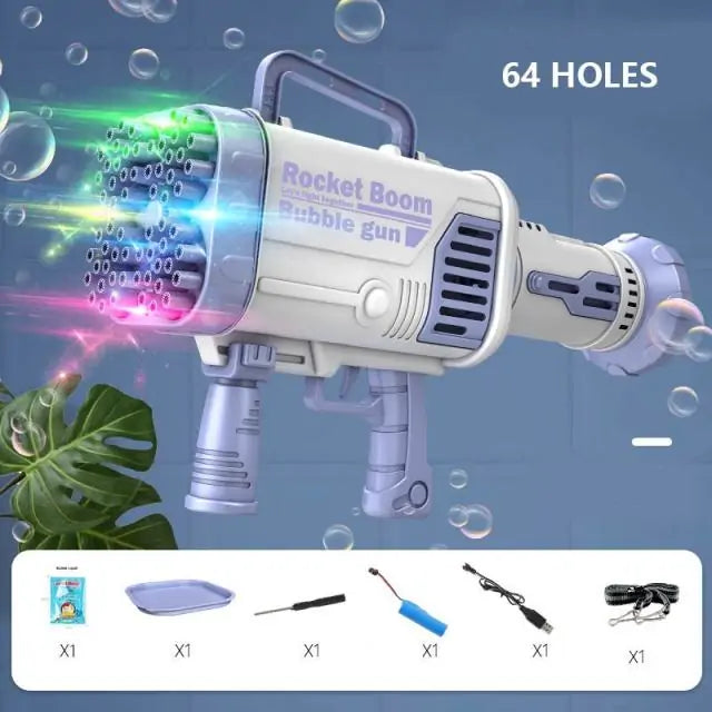 Safe & Portable Electric Bubble Gun β Endless Bubble Fun!