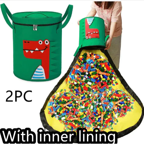 2-in-1 Toy Storage Bag & Play Mat – Tidy Up & Play Anywhere!