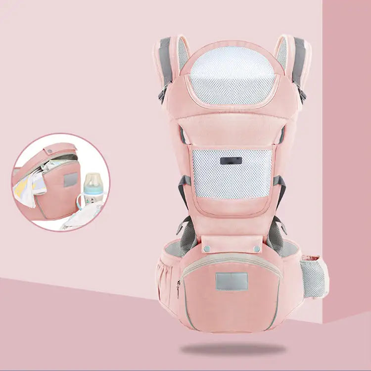 All-Season Baby Carrier with Waist Stool – Comfort & Support Made Easy