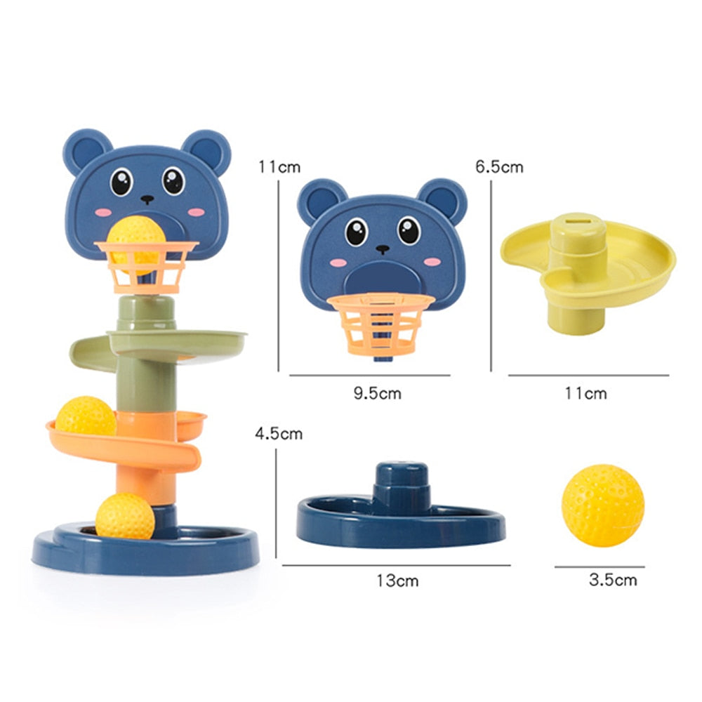 Baby Toys Rolling Ball Pile Tower - YeahMommy