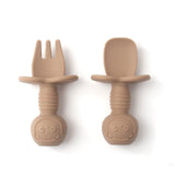 Baby Silicone Fork and Spoon Set - YeahMommy