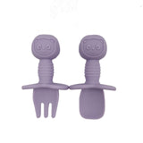 Baby Silicone Fork and Spoon Set - YeahMommy