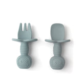 Baby Silicone Fork and Spoon Set - YeahMommy