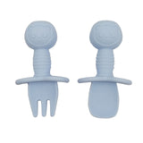 Baby Silicone Fork and Spoon Set - YeahMommy