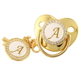 Name Initial Letter Baby Pacifier - YeahMommy